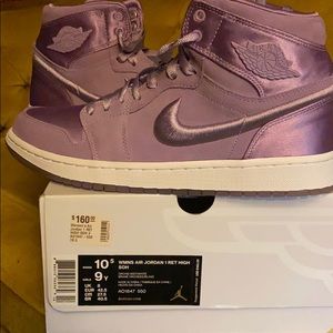 Women’s size 10.5 purple Jordan’s brand new